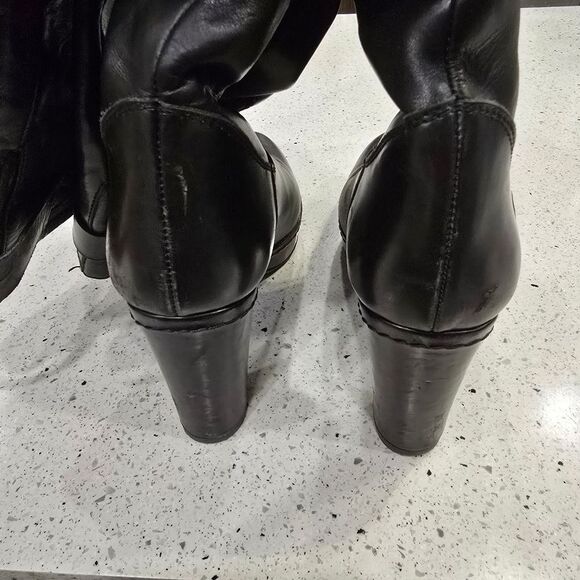 Stuart Weitzman Black Heeled Boots - Picture 4 of 13